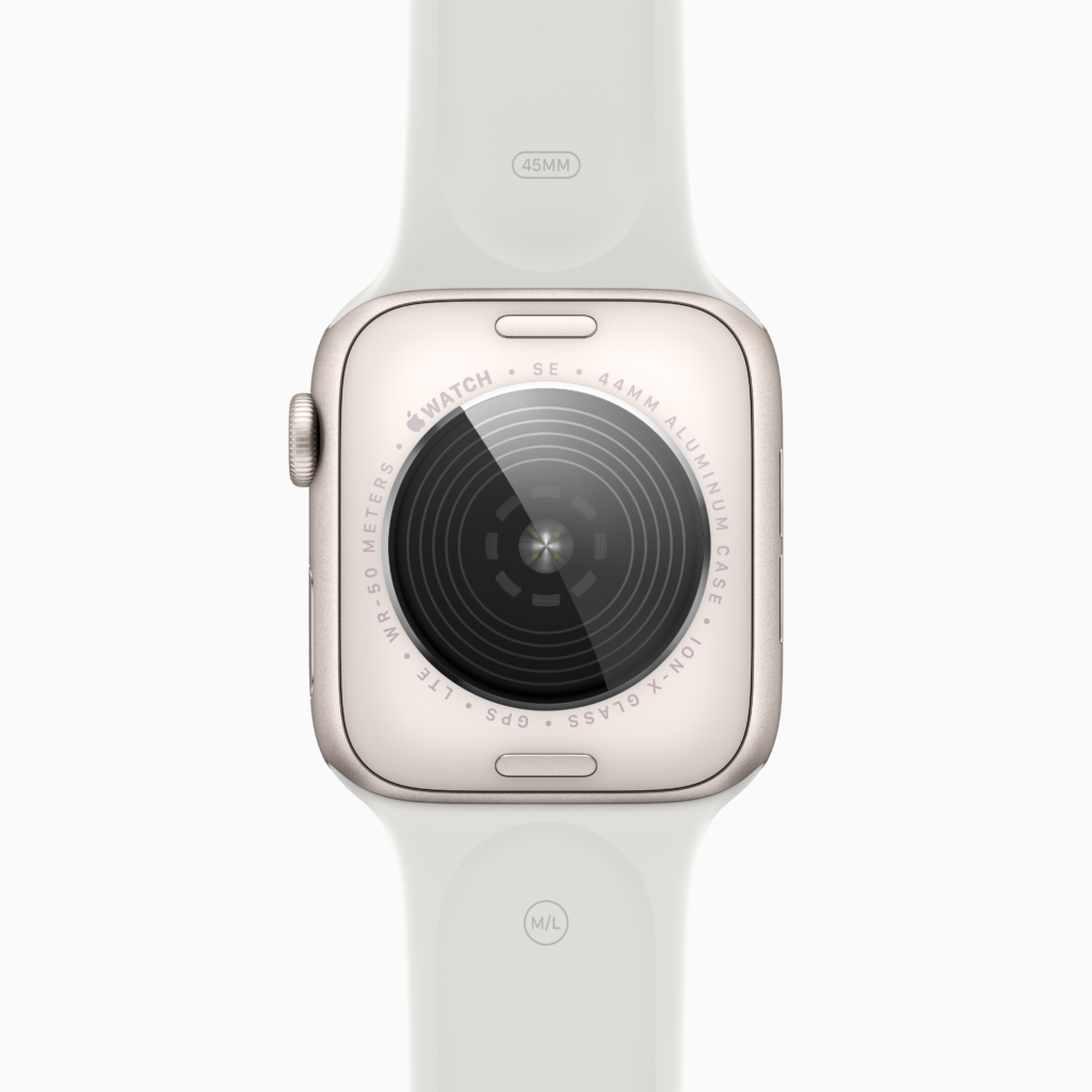 Apple Watch SE back aluminum stardust 220907