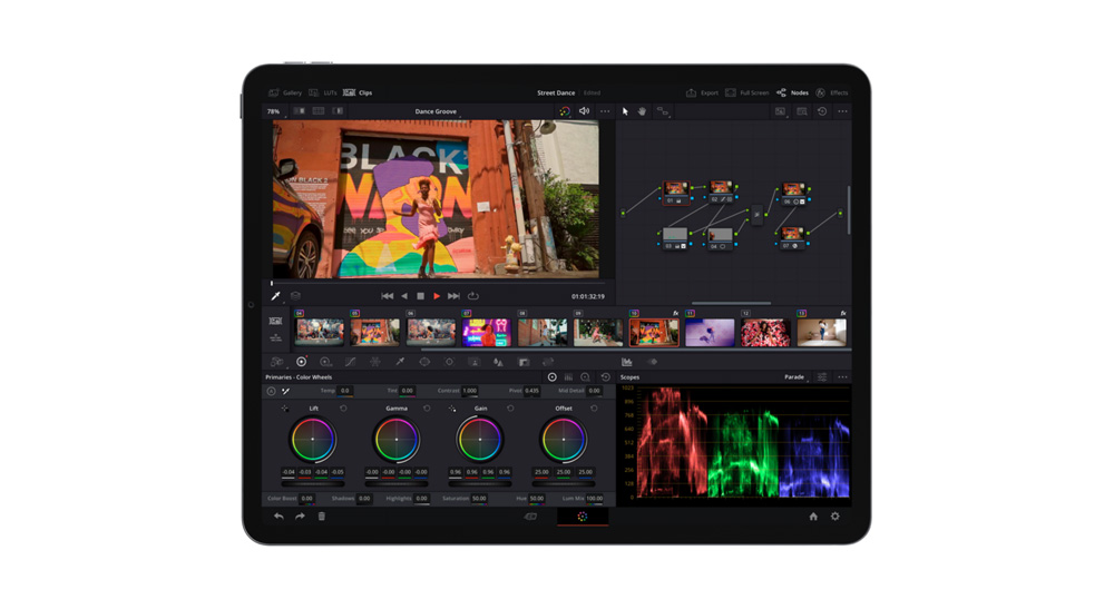 DaVinci Resolve for iPad